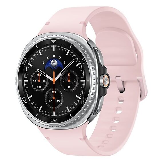 Galaxy Watch8 Classic | 46 мм | Black | Sport/Pink | S/M, Размер: 46 мм, Цвет: Black, Тип ремешка: Sport, Цвет ремешка: Pink, Размер ремешка: S/M, Подключение часов: Bluetooth / Wi-Fi